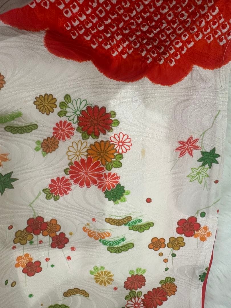 七五三　正絹　着物　フルセット　7歳　女の子　　絞り