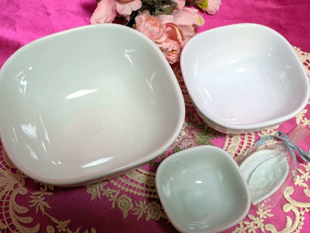お値下げ❀ナルミ❀スクエア入れ子ボウル２セット❀未使用箱付
