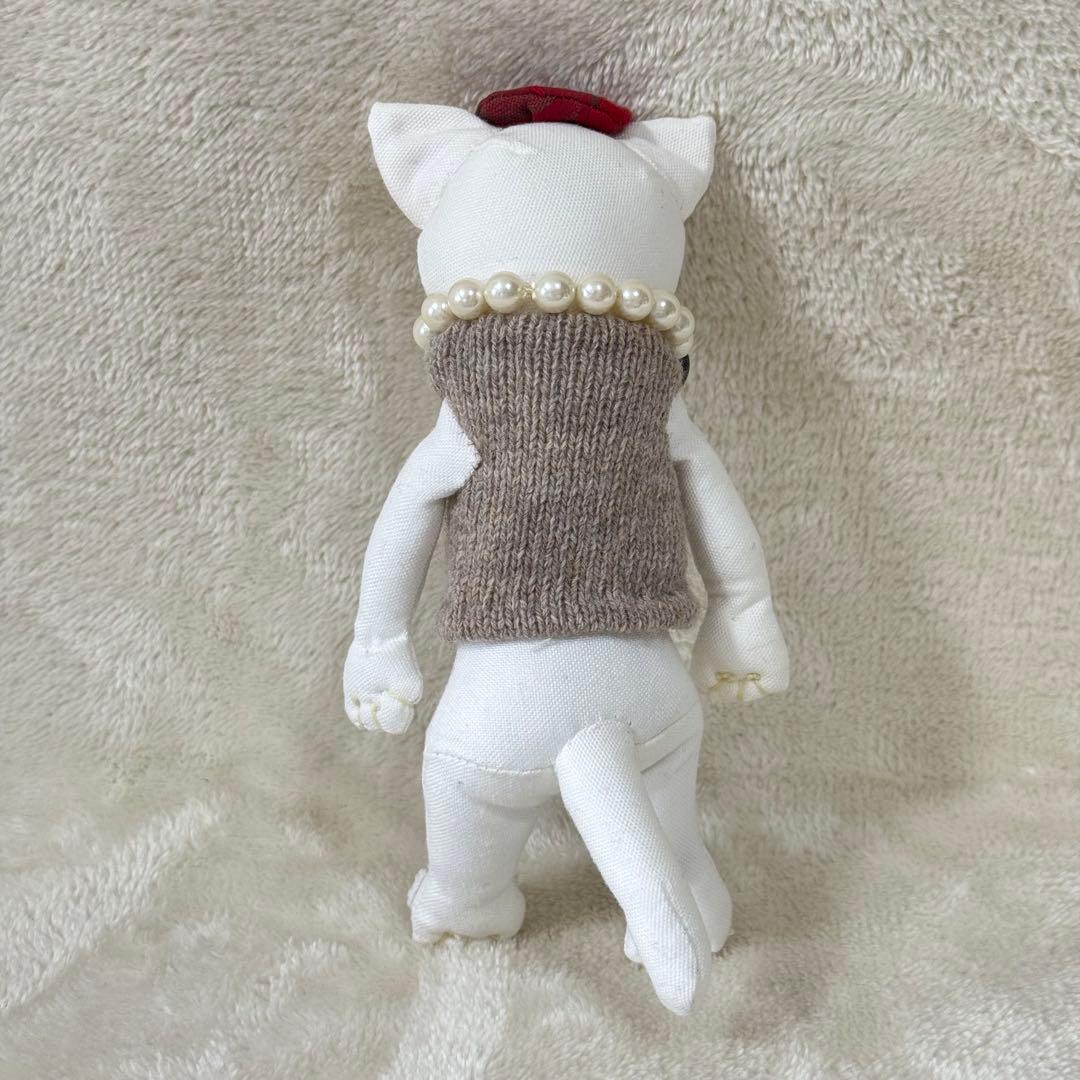 【希少品】ぬいぐるみ作家 江川文子 作品 ハンドメイド ネコ runちゃん