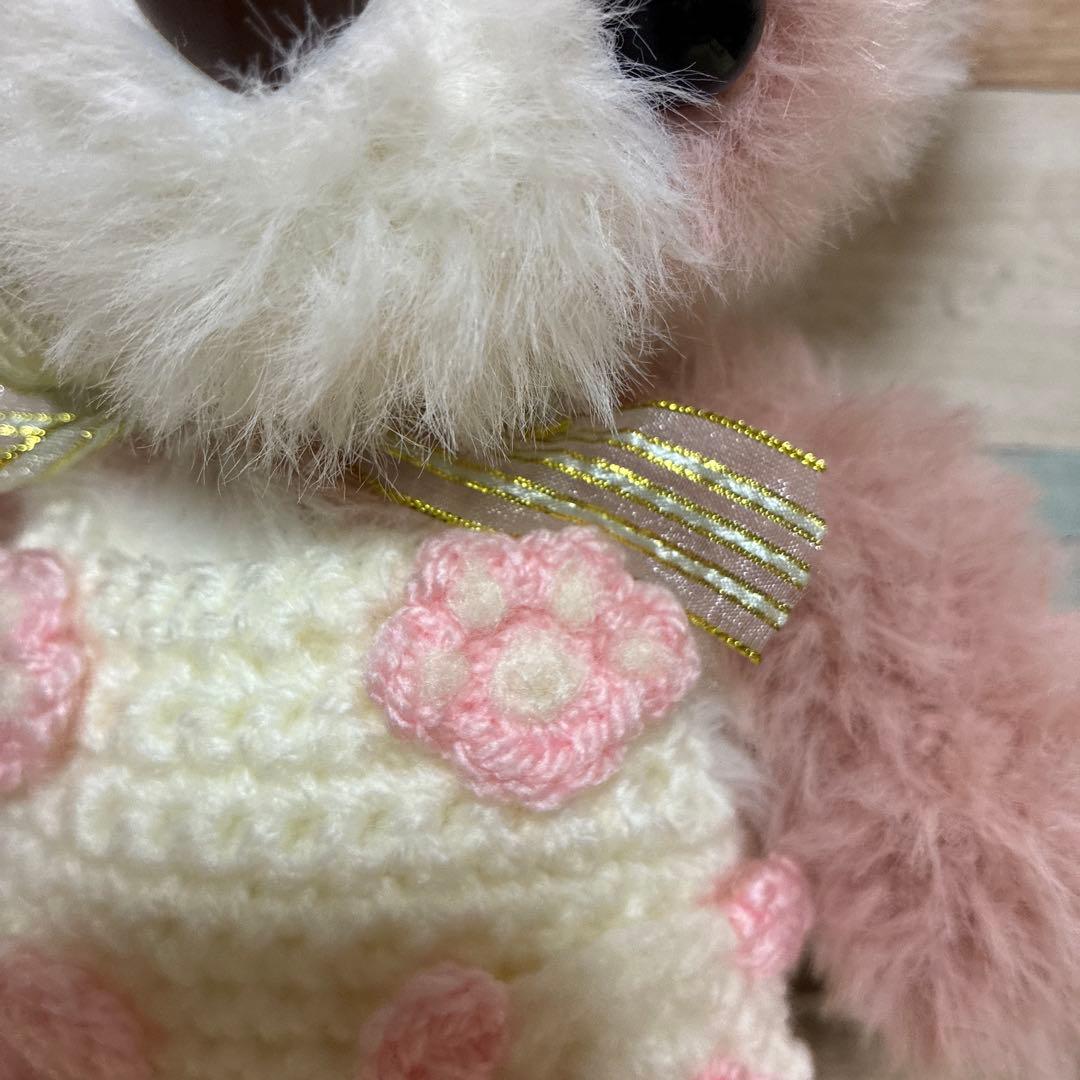 カスタマイズ可能❣️メルティーファーのパンダさんあみぐるみ（ピンク）