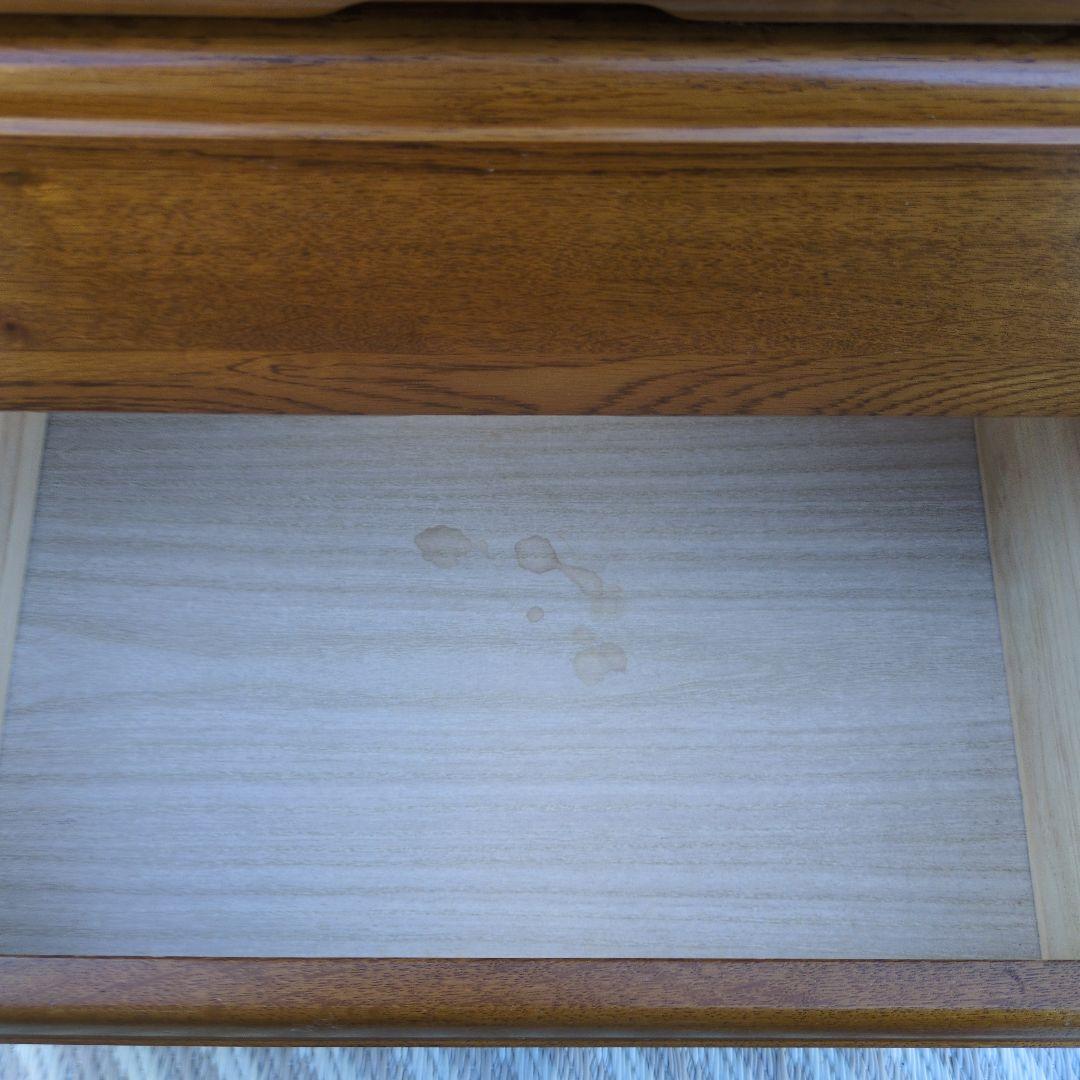 ブラウン木製チェスト 7引き出し