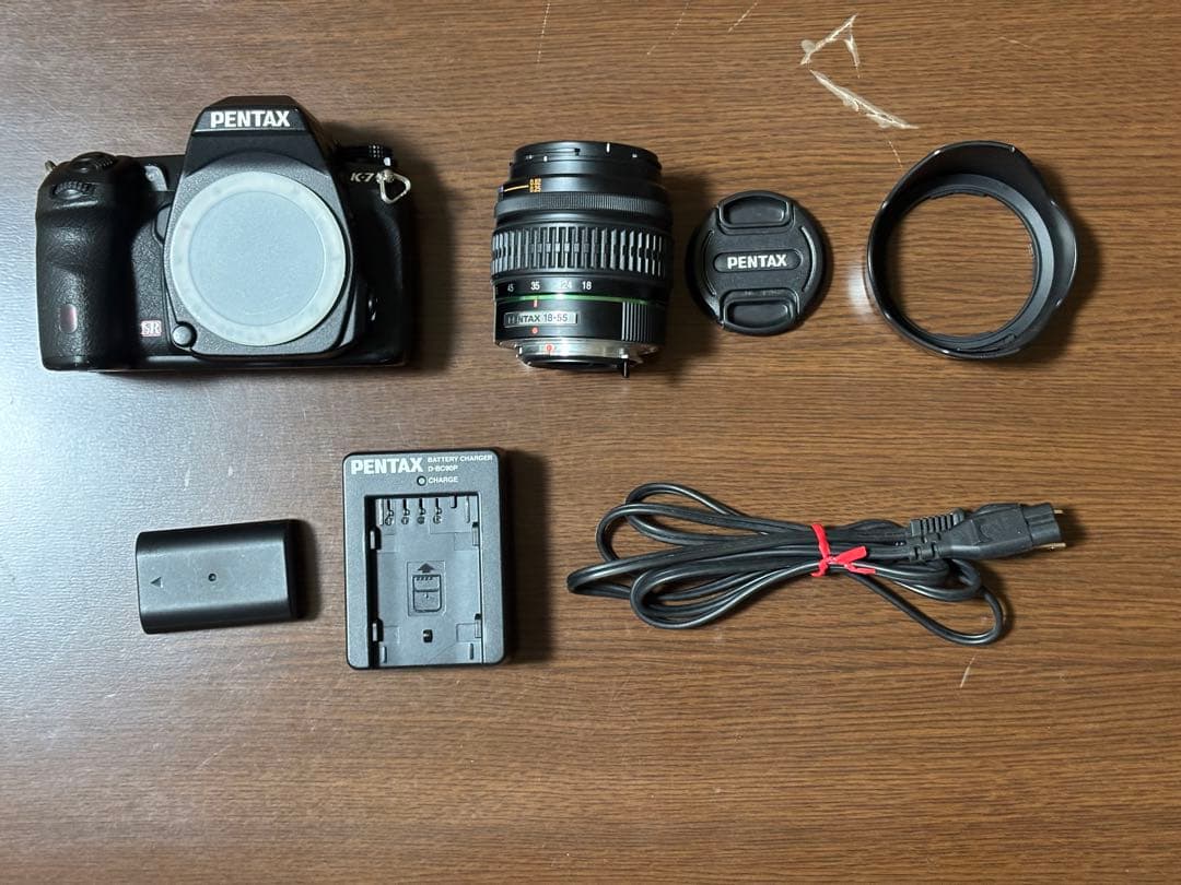 PENTAX K-7 レンズキット動作確認済み やや傷あり ショット数12299
