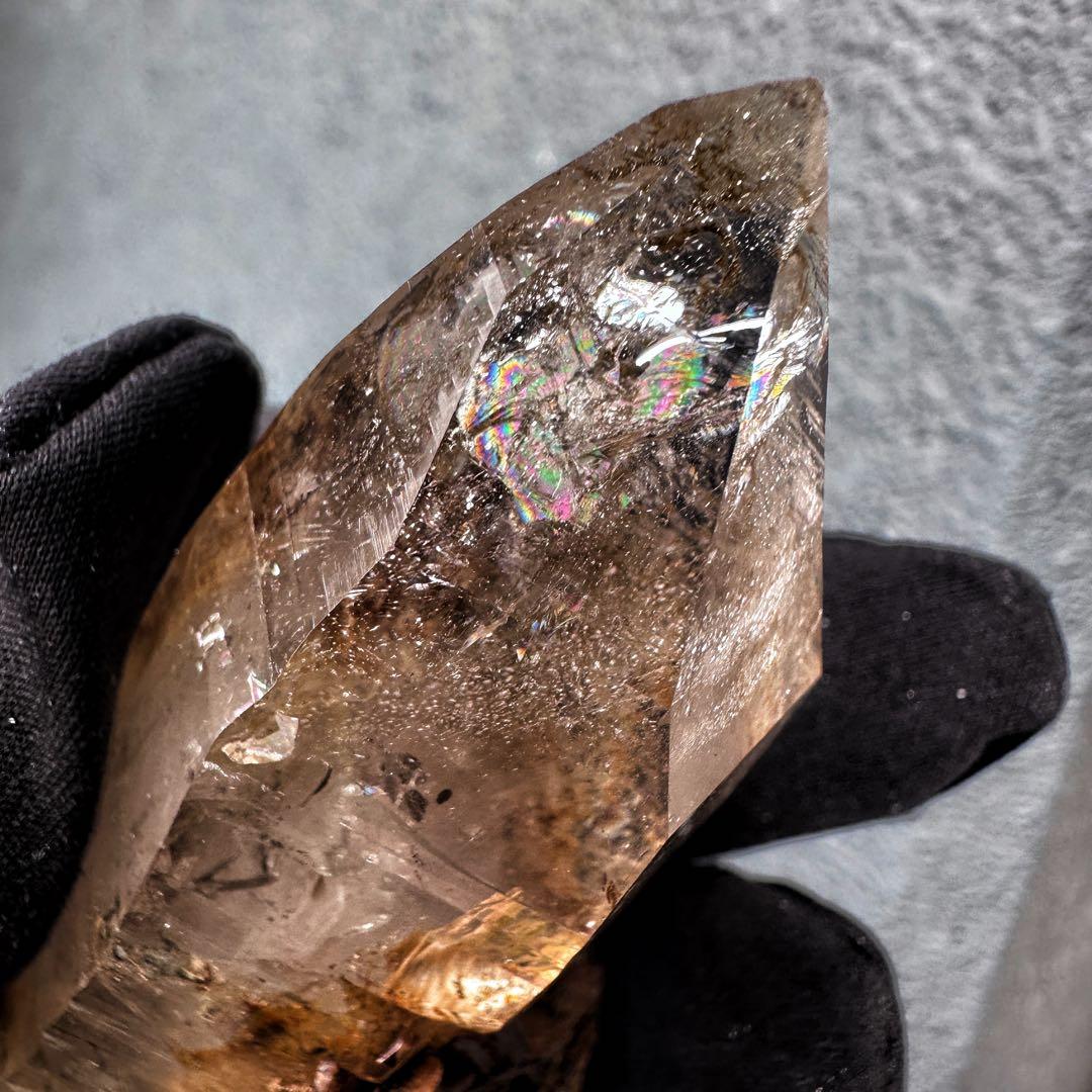 高透明度❗️レインボー☆コロンビアレムリアンシード クリスタル 雲母共生A1556