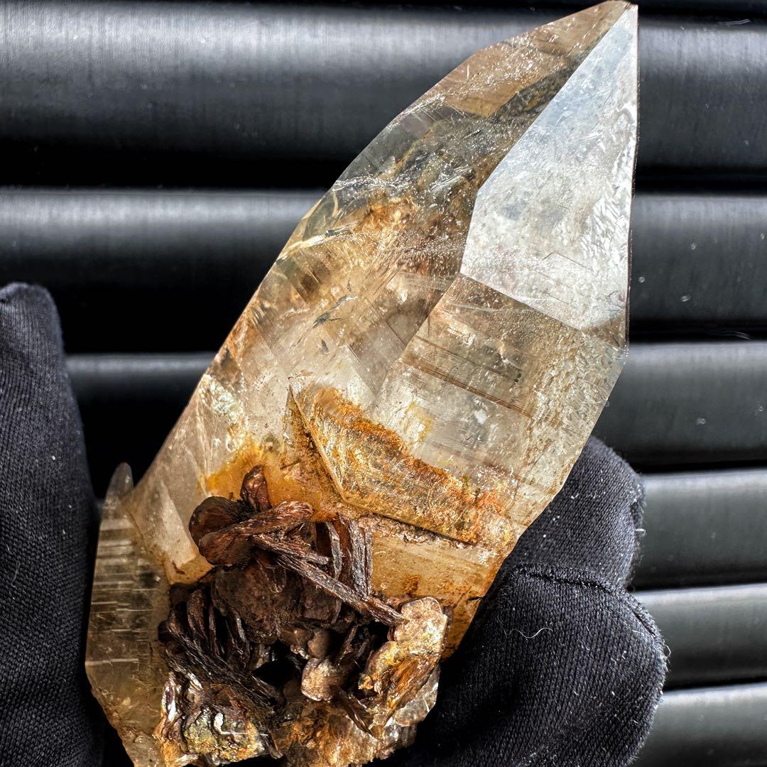 高透明度❗️レインボー☆コロンビアレムリアンシード クリスタル 雲母共生A1556