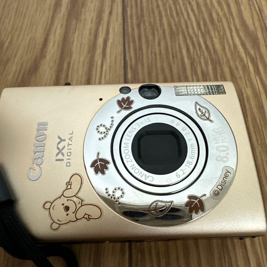 Canon IXY DIGITAL デジカメゴールド ディズニーキャラクター付き