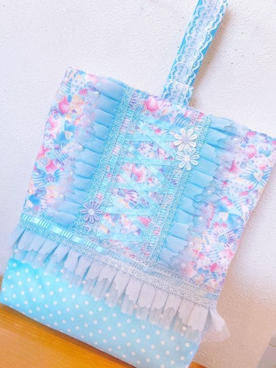ハンドメイド プリンセスレッスンバッグ 給食袋 シューズ袋 お着替え袋など
