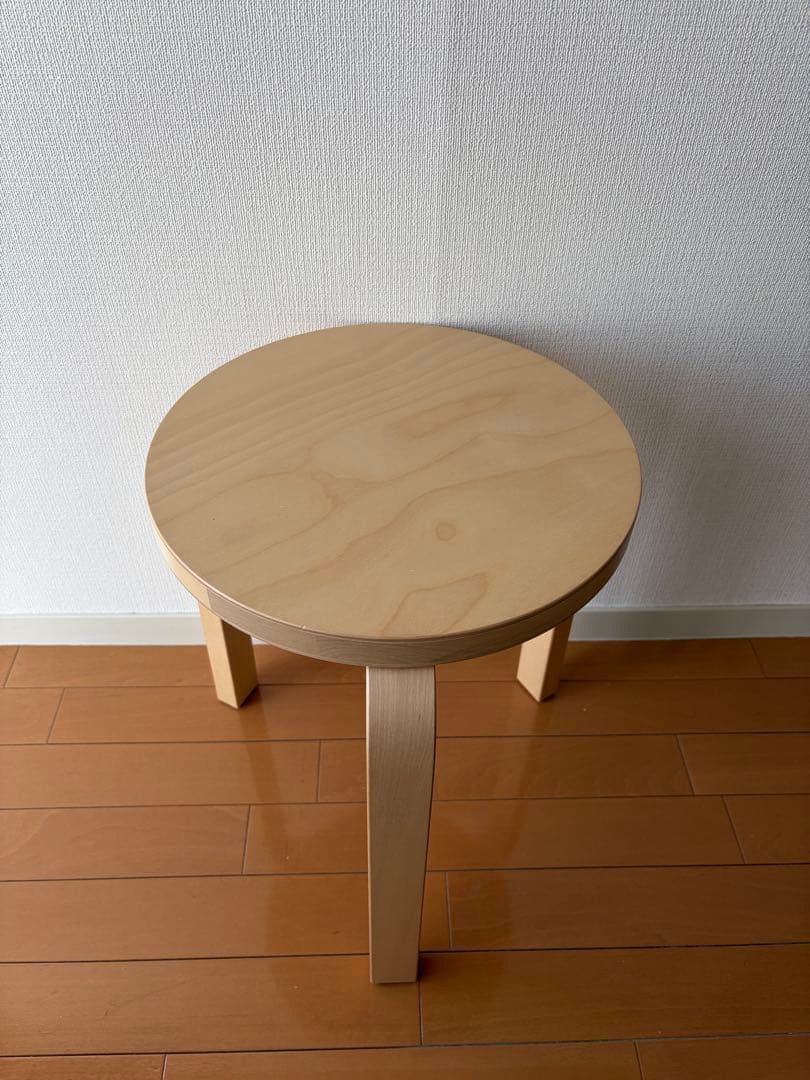 Artek アルテック スツール 60 3本脚 ／ナチュラルバーチ 保証書付き