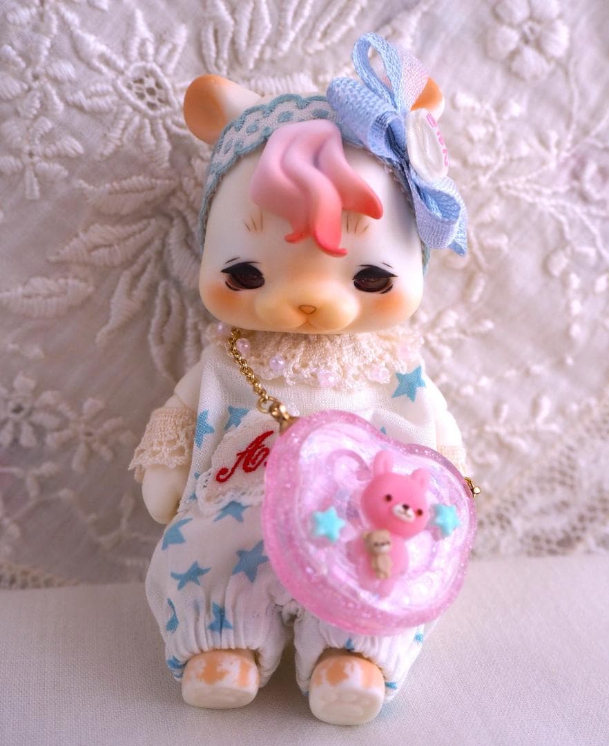 ち*ん様 星柄のロンパースセット　A cocoriang kumukuku
