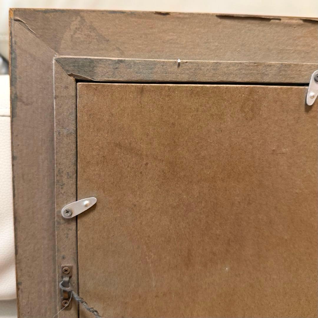 人形画 油絵 日展出品作品 額装 絵画 木製額縁 アンティーク フランス人形