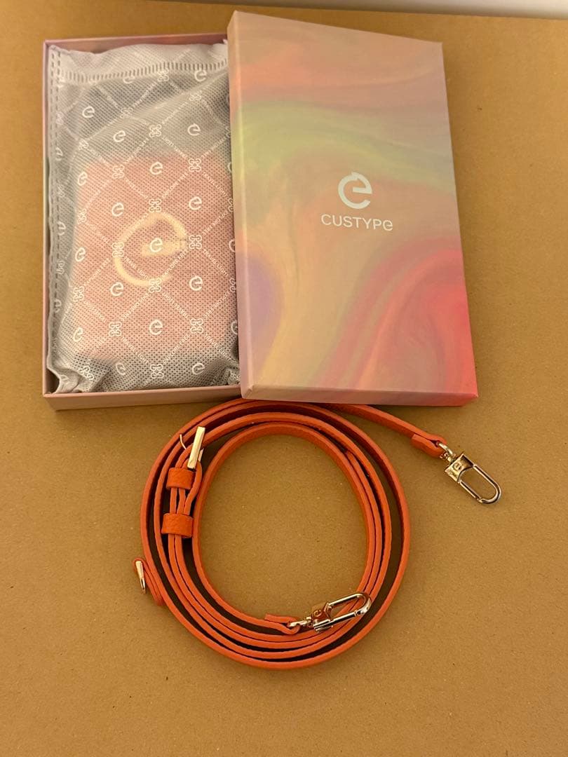 CUSTYPE オレンジ iPhone14 Proケース 5点セット