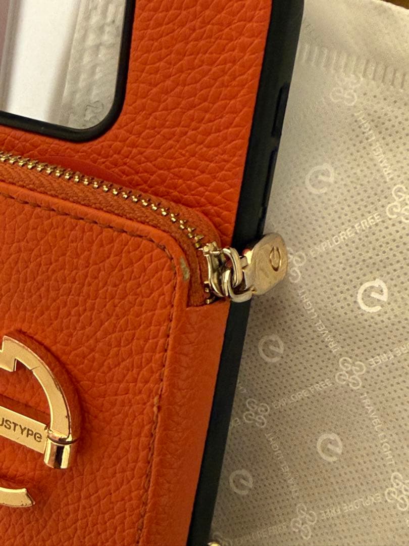 CUSTYPE オレンジ iPhone14 Proケース 5点セット