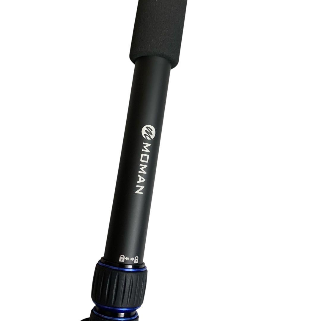 MOMAN ポータブルアルミカメラ一脚伸縮式トラベル一脚　三脚スタンドベース付①