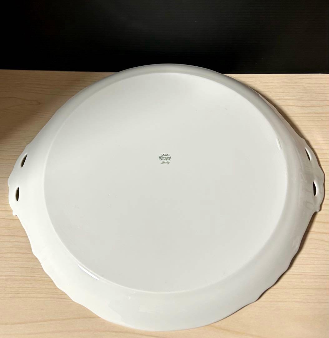 リチャードジノリ　クリスマスタイム　ケーキ タルト専用トレイ　34.5cm