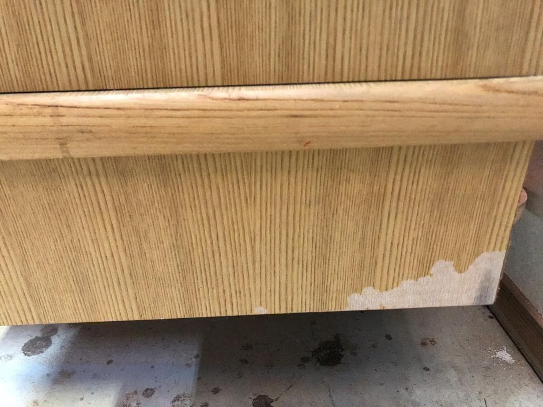 送料無料　【昭和レトロ】食器棚 ヴィンテージ リビングボード 木製　1010-2