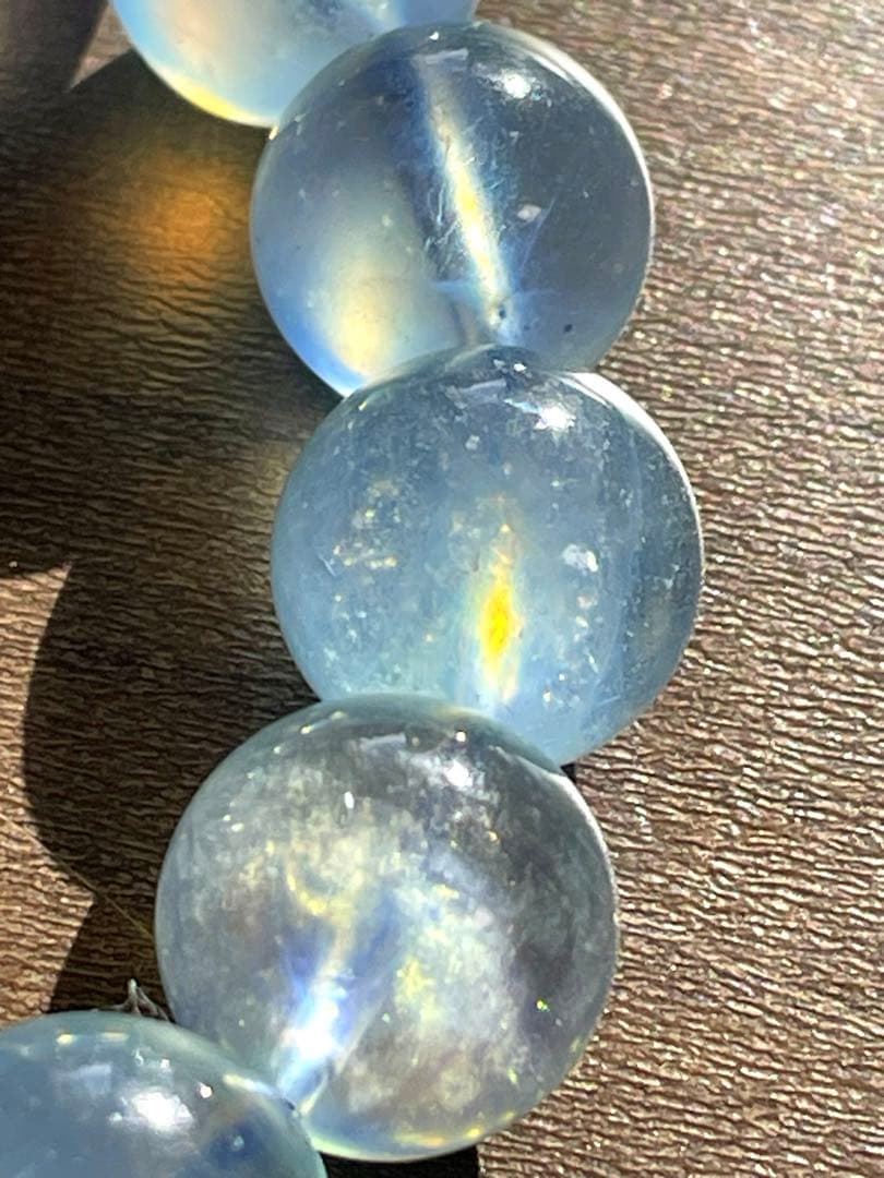 【極美】ピンクアクアマリンブレス12㎜（新品未使用）淡色　希少　透明感　高品質