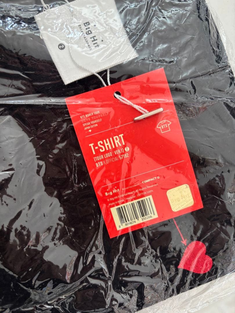 BTS speak yourself love Tシャツ　Lサイズ