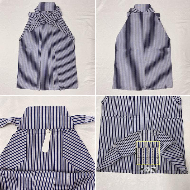 601ab52◎七五三 五歳 男児 着物&羽織&袴&角帯&長襦袢 兜 濃紺◎美品