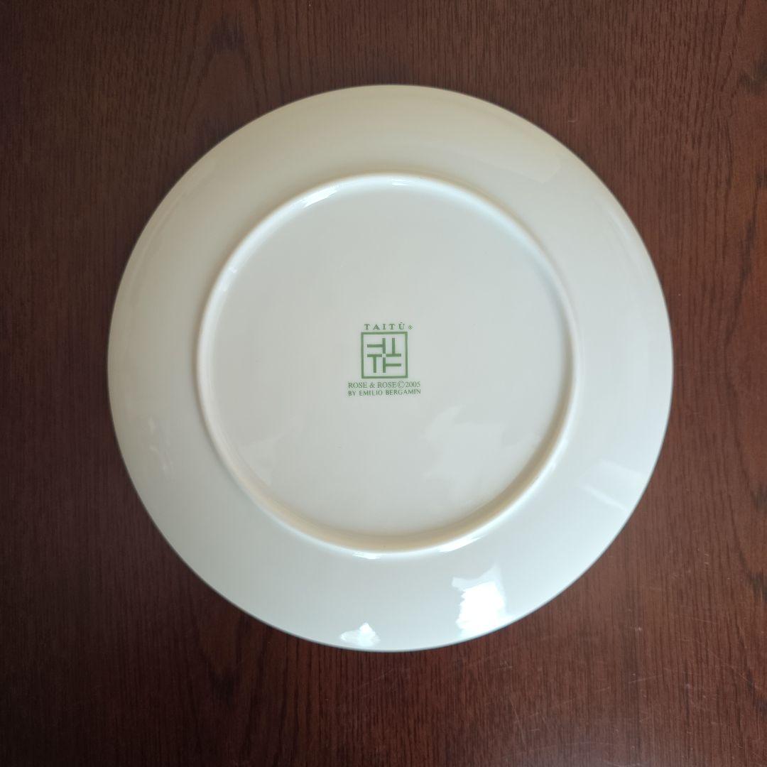 【未使用】TAITU 薔薇4色プレートセット