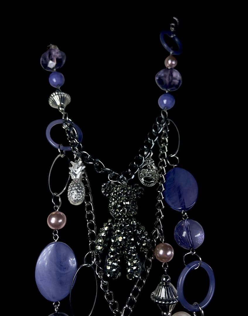 ネックレス・ペンダント Violet Teddy Cross Necklace