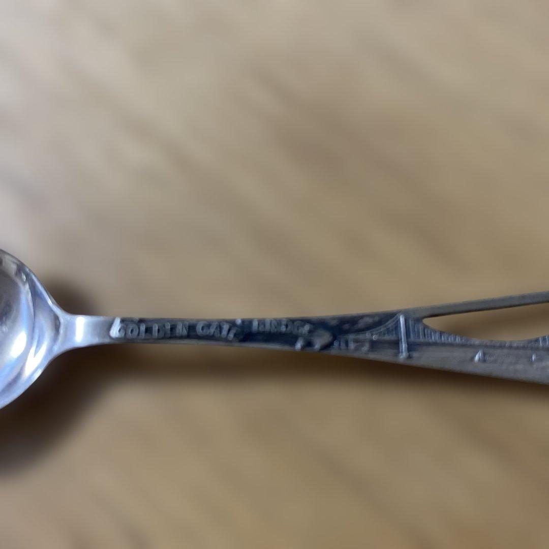 サンフランシスコゴールデンゲートブリッジ スプーン　銀製