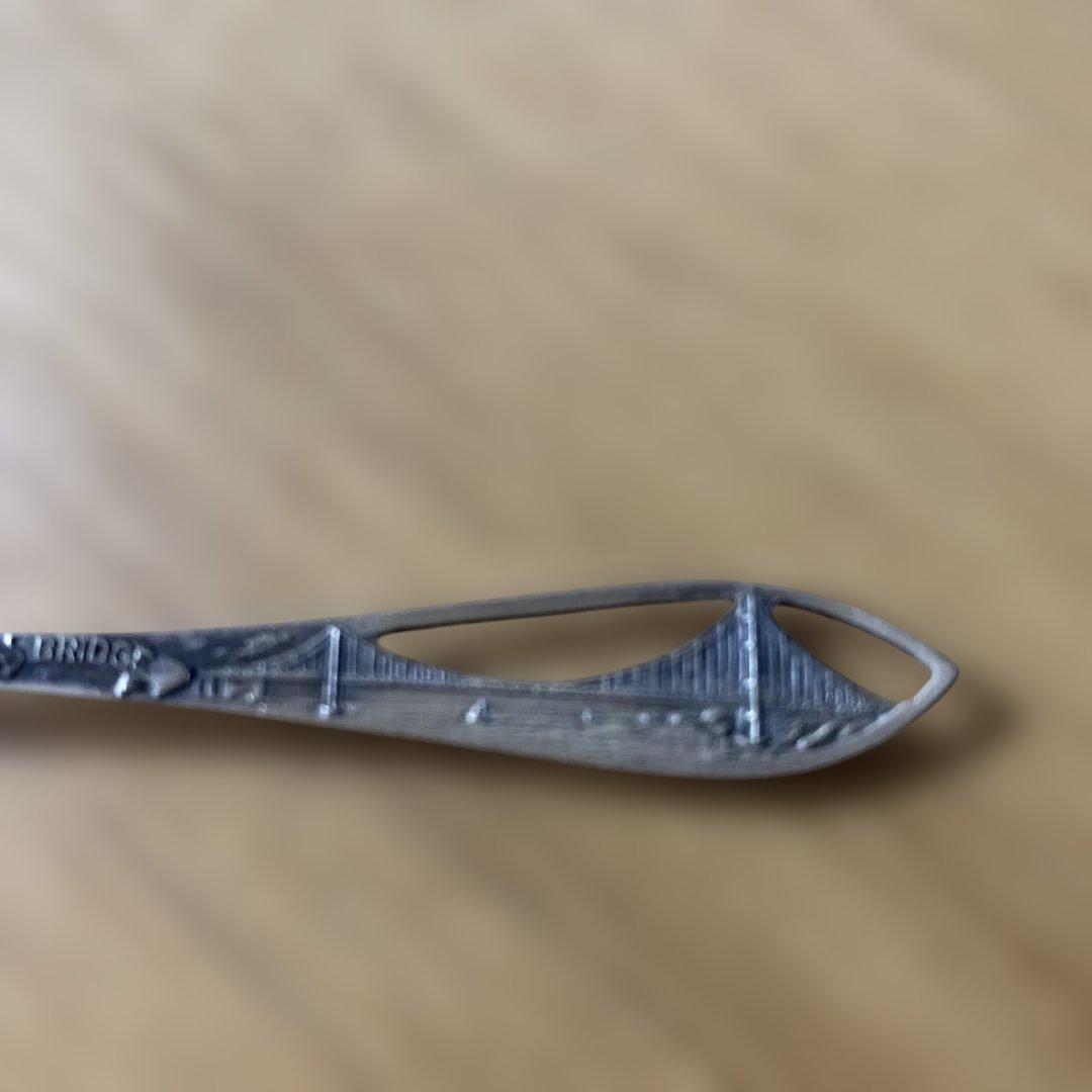 サンフランシスコゴールデンゲートブリッジ スプーン　銀製