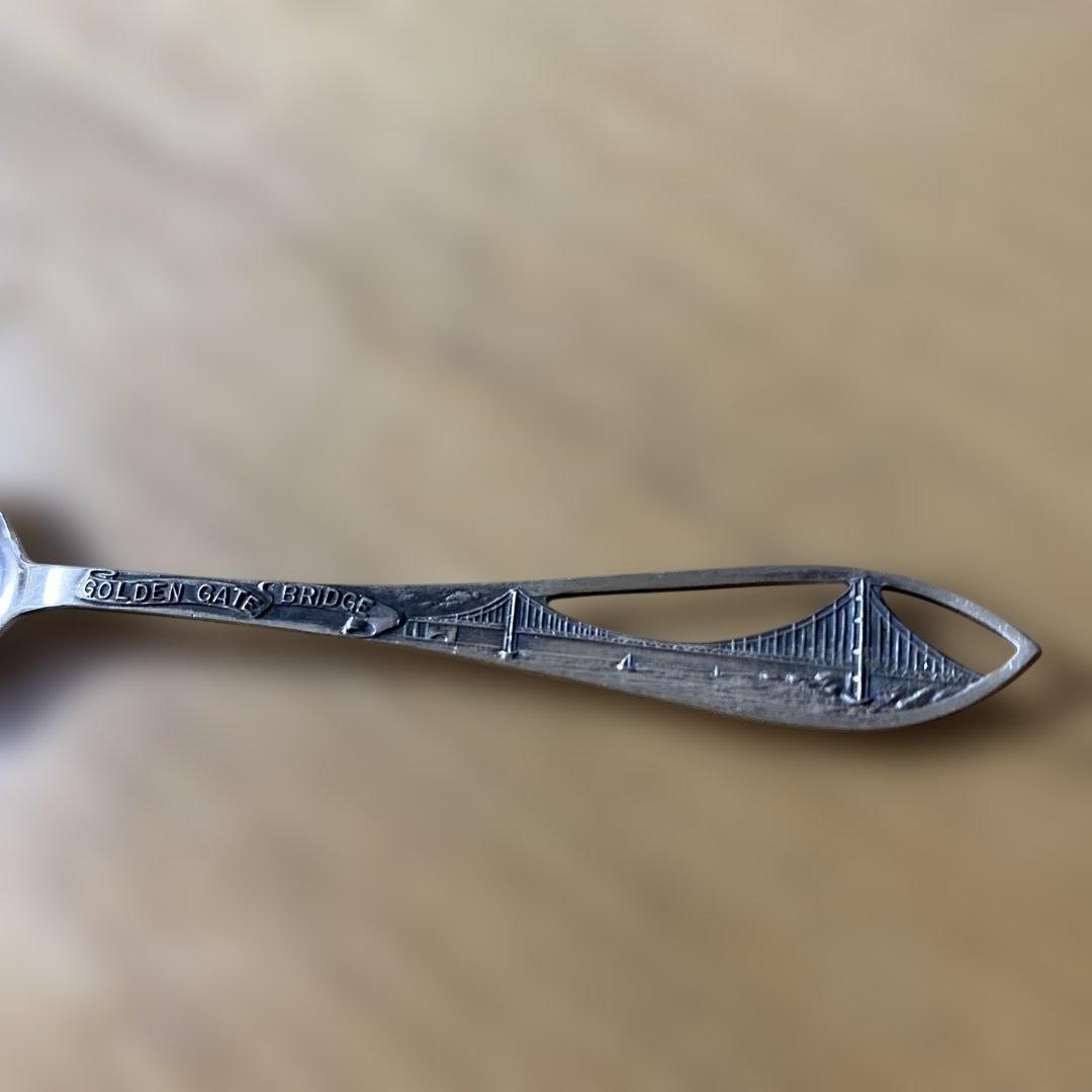 サンフランシスコゴールデンゲートブリッジ スプーン　銀製