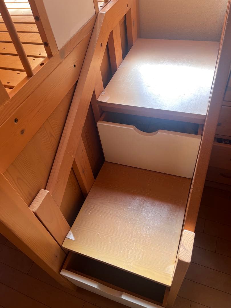木製ロフトベッド階段付き子供用　千葉県引き取り限定