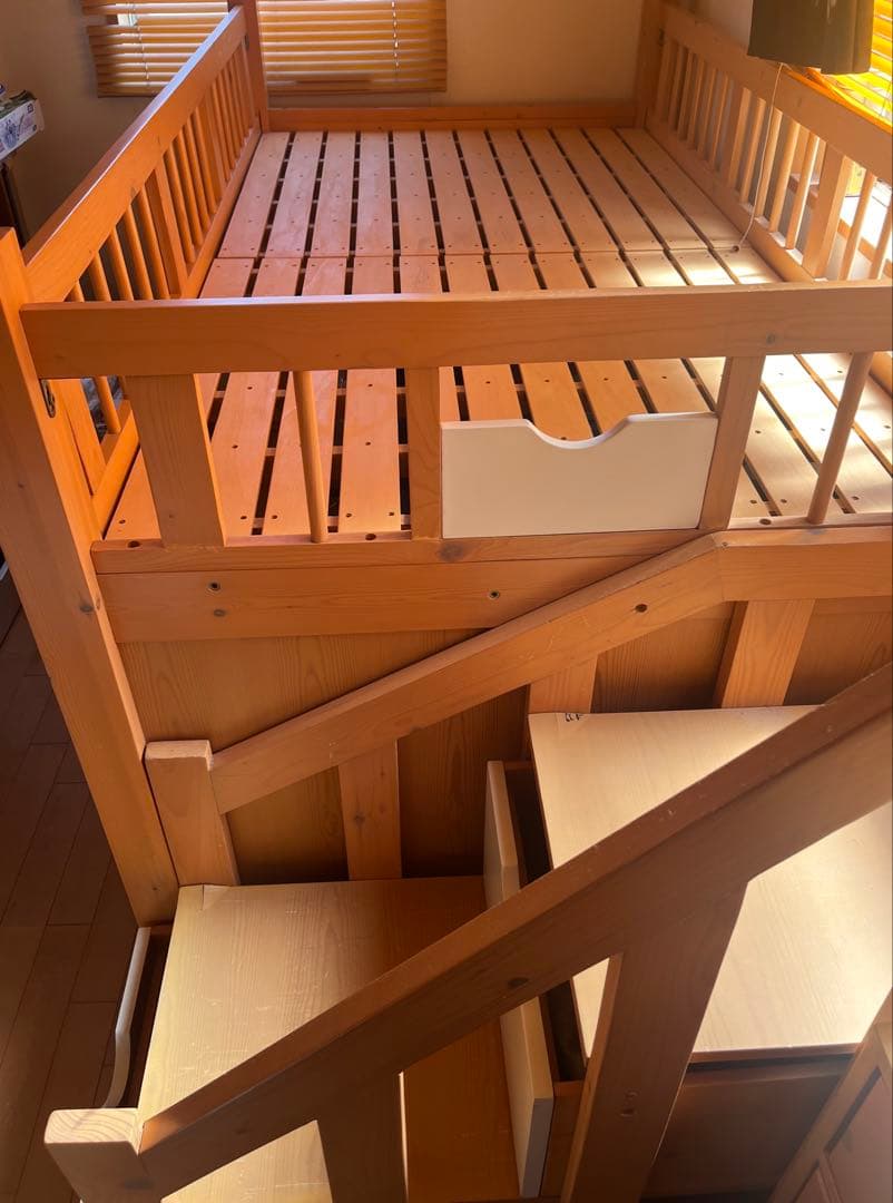 木製ロフトベッド階段付き子供用　千葉県引き取り限定