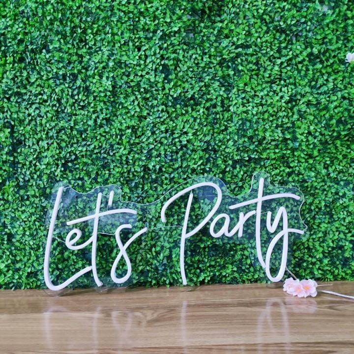 レッツパーティー　lets party 宴会　LEDネオンサイン　クリスマス会