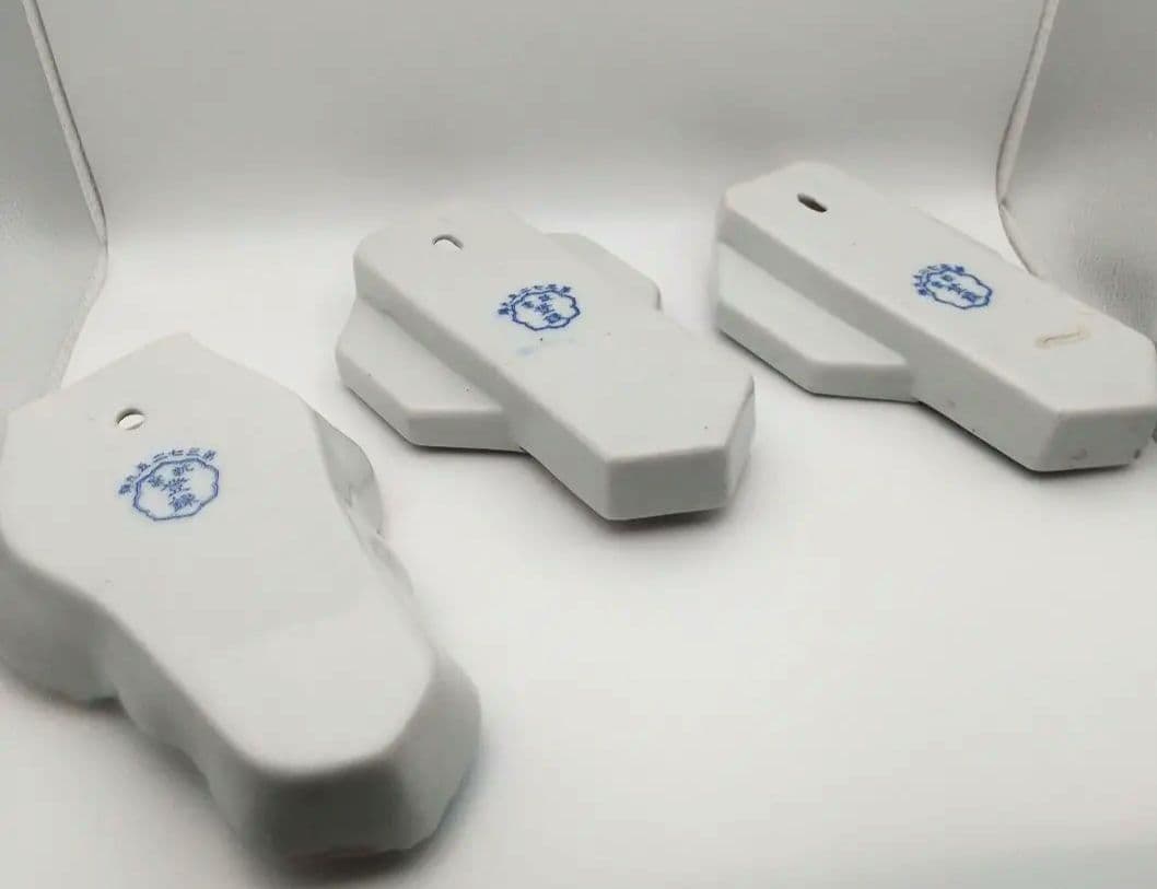 値下【希少美品・戦前】 陶器の掛時計型花瓶 日本製３個
