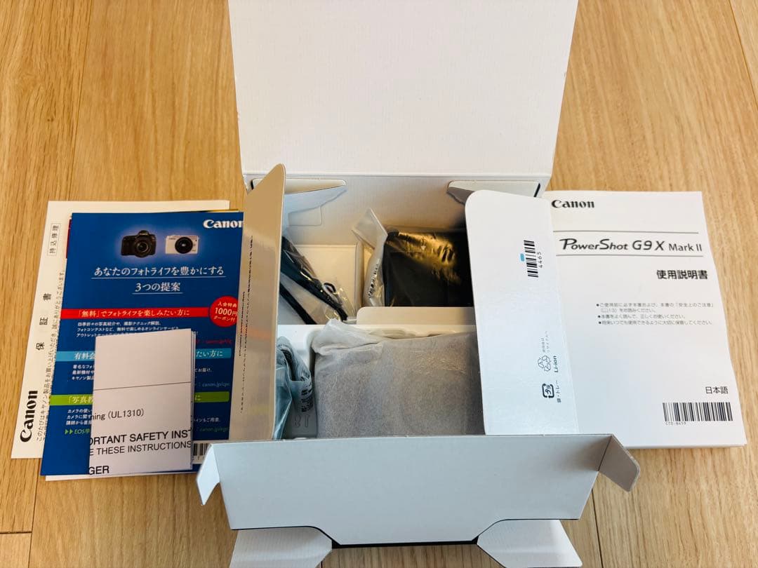 美品 canon キヤノン g9x mark ii ケースストラップ　コンデジ