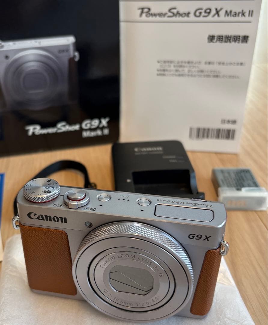 美品 canon キヤノン g9x mark ii ケースストラップ　コンデジ