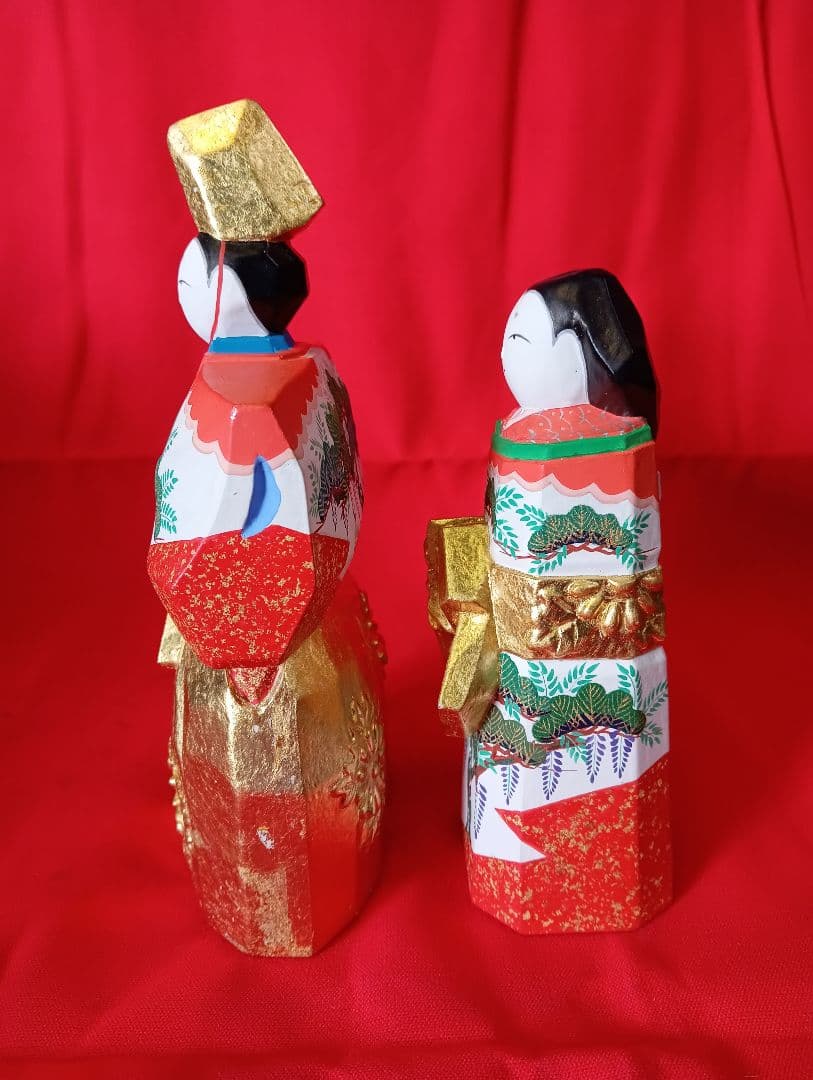 奈良一刀彫 高橋勇信 立ち雛 雛人形 ひな祭り 置物 オブジェ インテリア 木彫