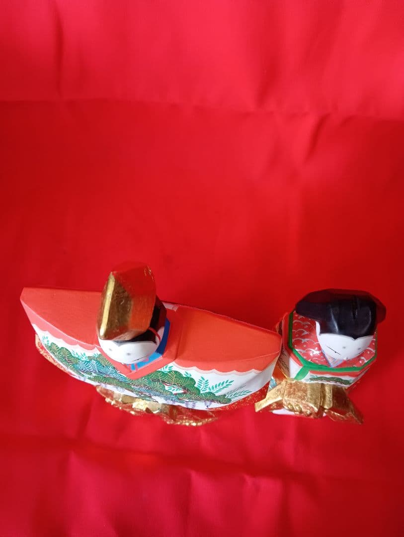 奈良一刀彫 高橋勇信 立ち雛 雛人形 ひな祭り 置物 オブジェ インテリア 木彫