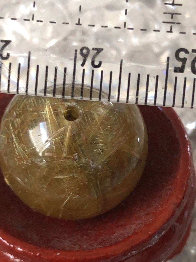 大玉　タイチンゴールドルチルクォーツ★No.6