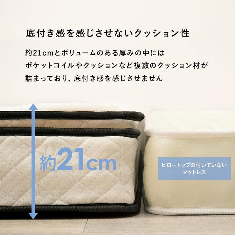 ポケットコイルマットレスSSSサイズベッド グレー [8040]