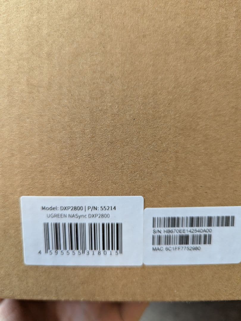 【新品】UGREEN NASync DXP2800 2ベイデスクトップキット