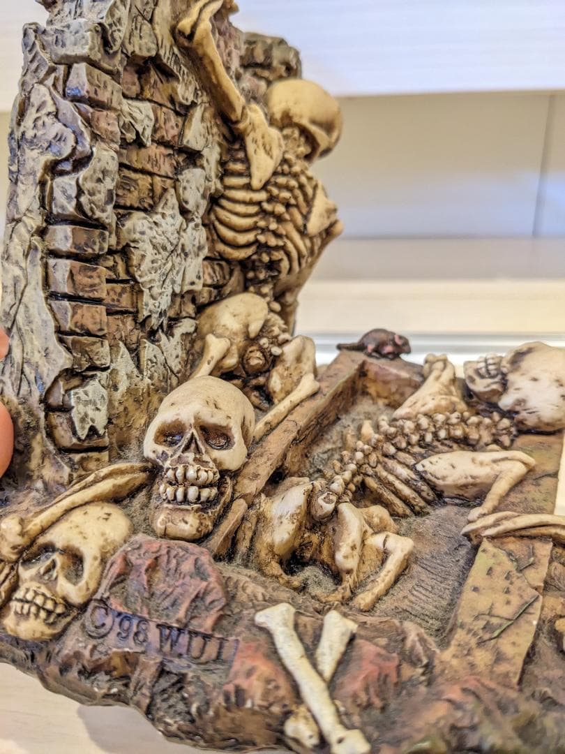 ✅大幅値下げ✅【３体セット】ドクロ・骸骨・死神・墓・フィギュア