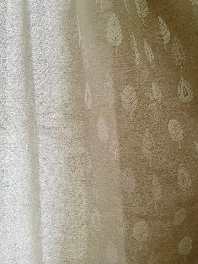 【新品未使用】サンゲツ フォレスト ベージュ カーテン 腰窓 EE0310