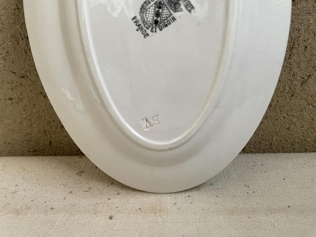 サルグミンヌ 小さいオーバルプレート N-442/フランスアンティーク