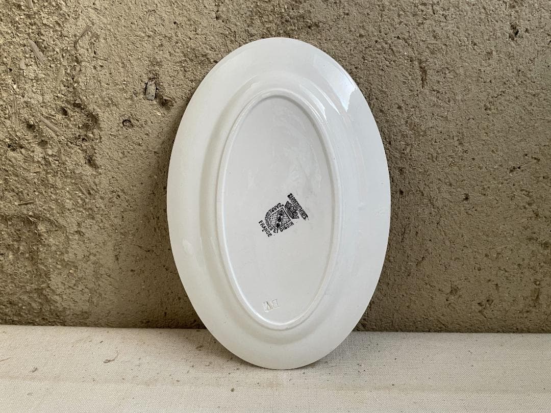 サルグミンヌ 小さいオーバルプレート N-442/フランスアンティーク