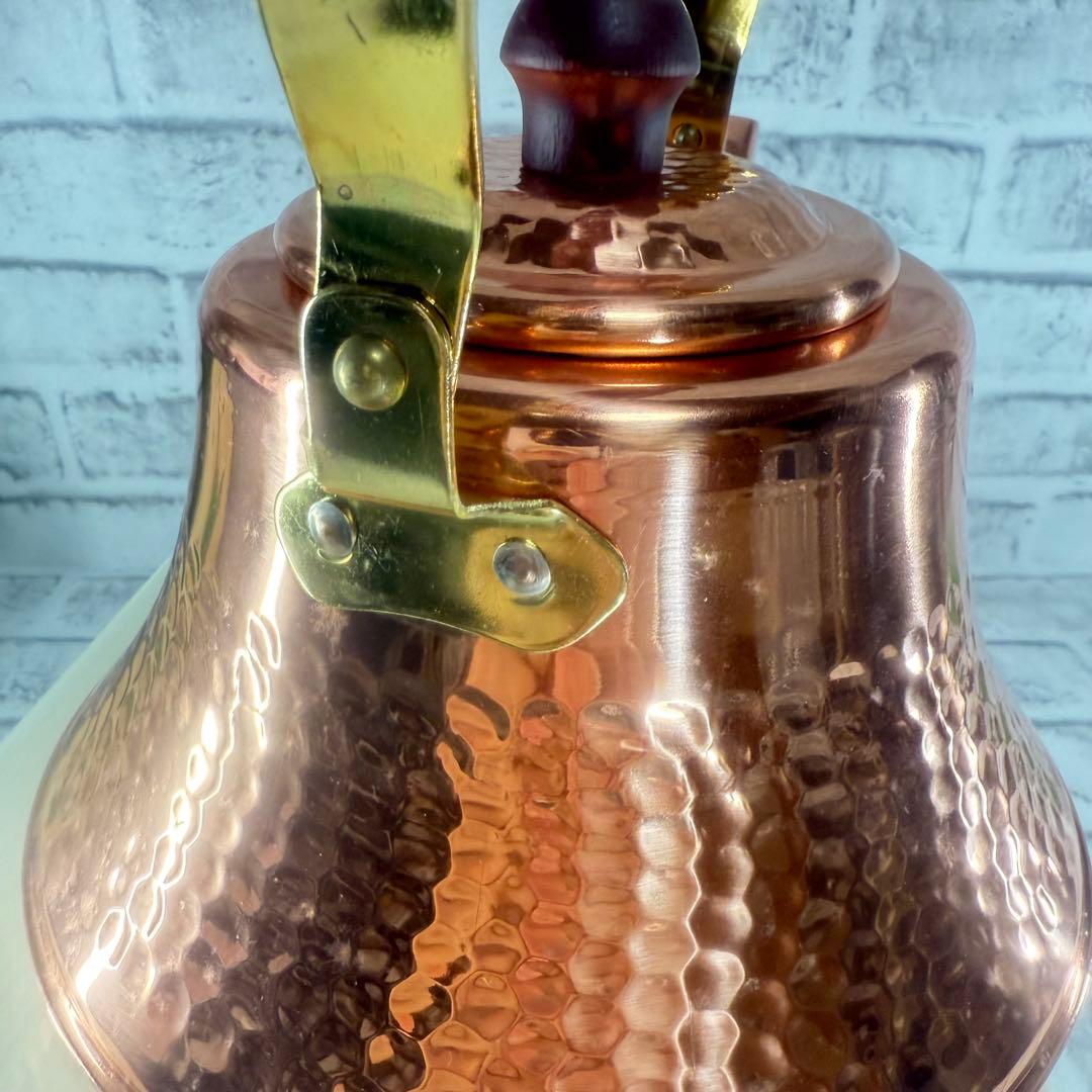 【新品・未使用】タケコシ　銅製やかん 2L 純銅クラシックケトル
