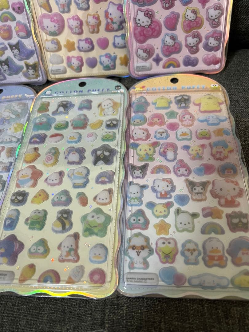 正規品　コットンパフィー シール 6枚セット サンリオ