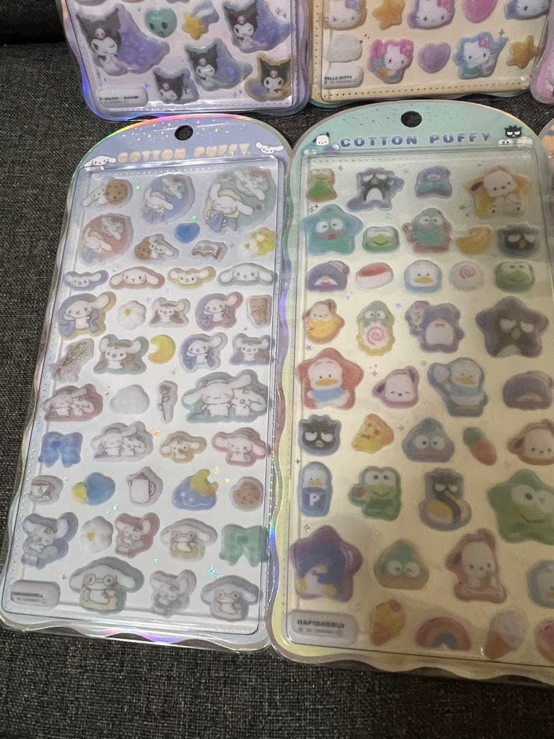 正規品　コットンパフィー シール 6枚セット サンリオ