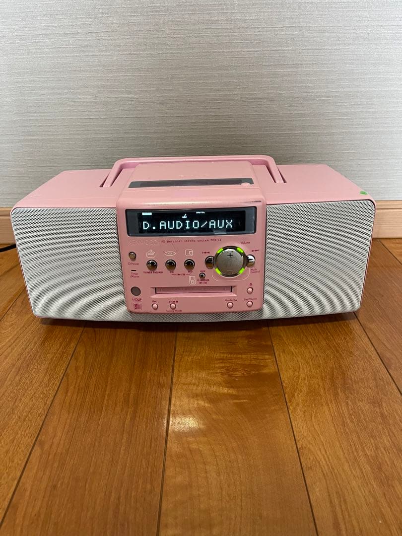 中古 KENWOOD ラジカセ MDX-L1 ピンク 平成 レトロオーディオ