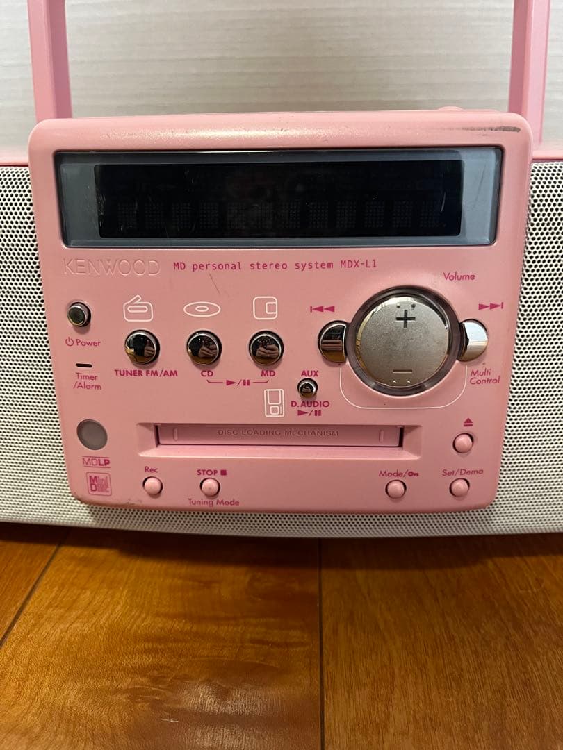 中古 KENWOOD ラジカセ MDX-L1 ピンク 平成 レトロオーディオ
