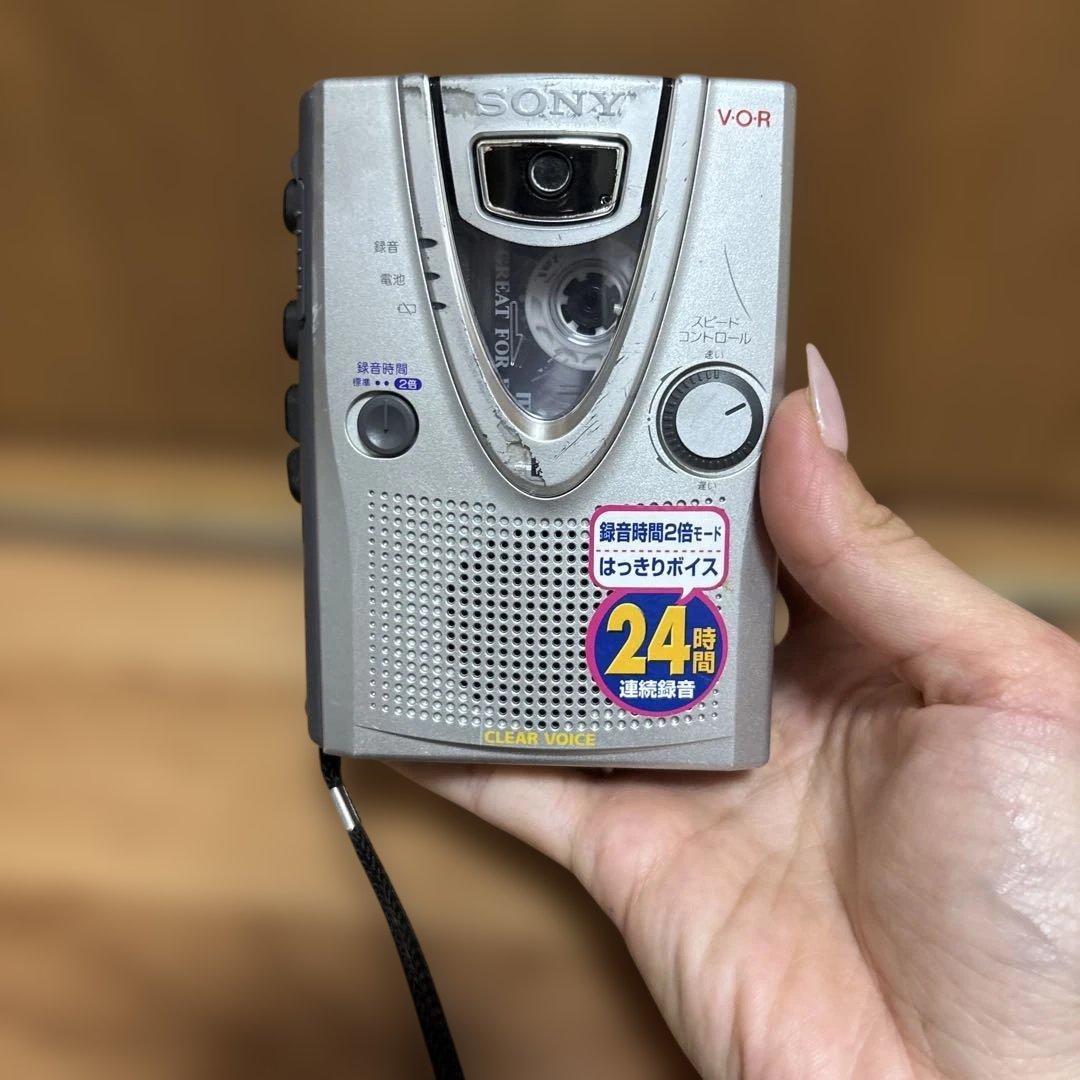 ジャンクSONY VOR カセットプレーヤー + AIWA P55