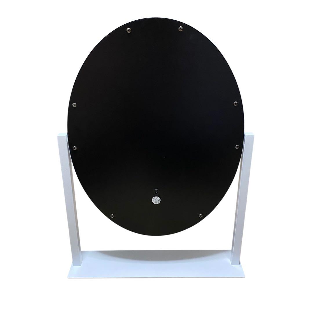 【美品】Francfranc フッツェハリウッドミラーラウンドLホワイト