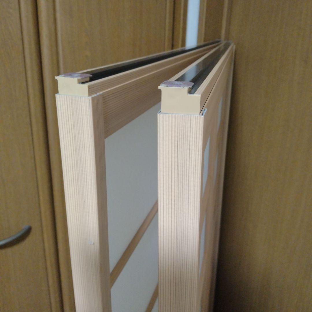 【即発送、送料負担】和紙貼障子1370mm✕870mm✕30mm 　2枚セット