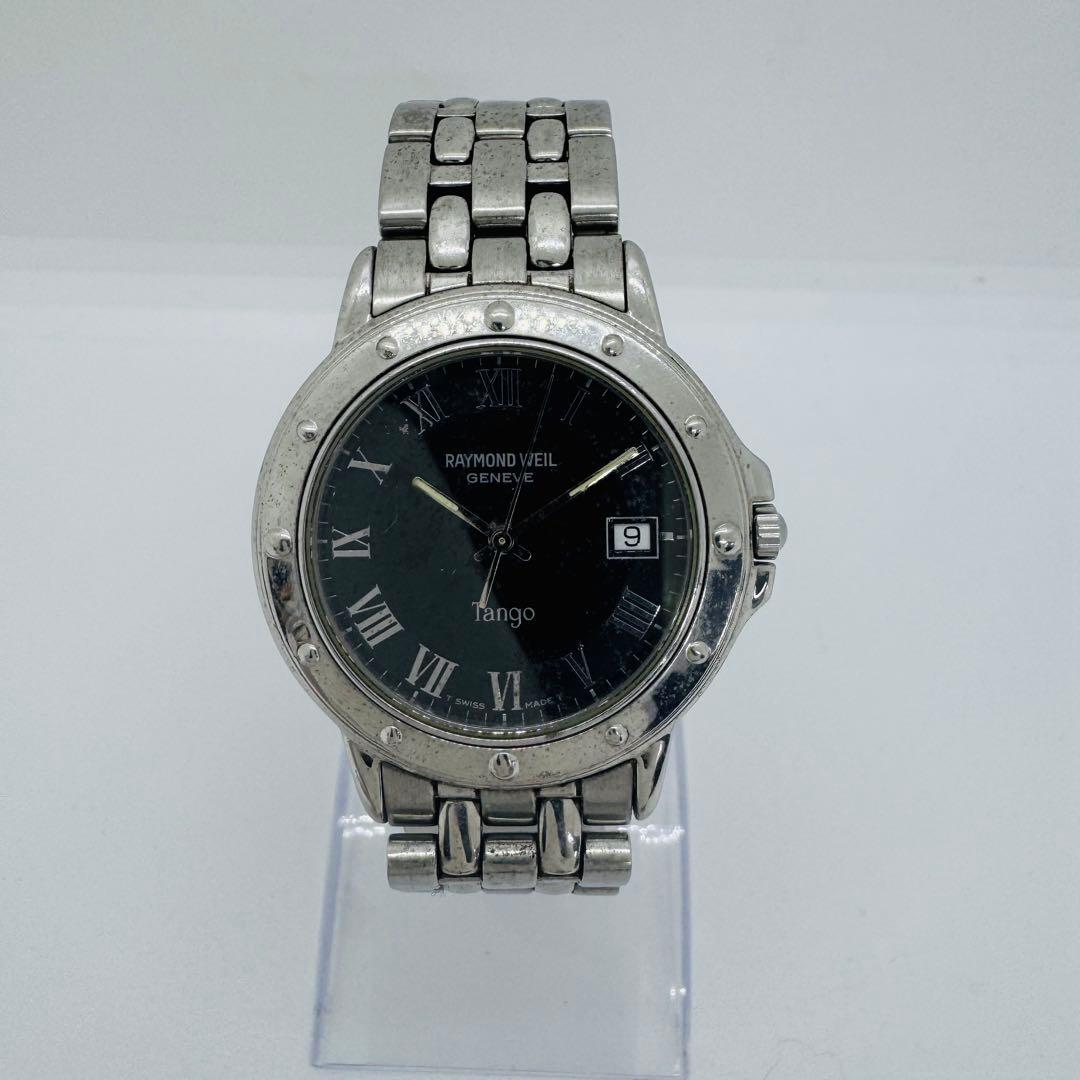 ✨RAYMONDWEIL✨レイモンドウェイル✨デイト✨ブラック文字盤✨腕時計✨